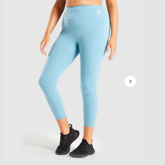 Gymshark Pants - Gymshark - Training 7/8th light blue leggings - Size M - Never Worn